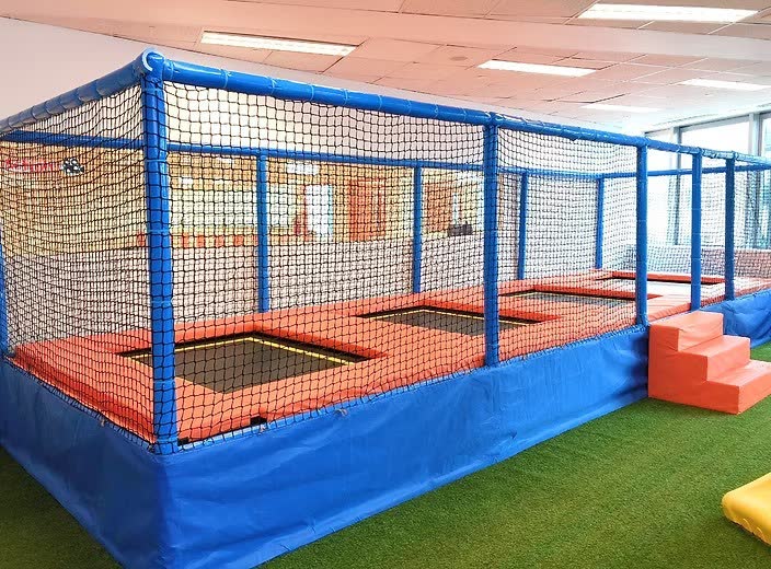 Indoor trampoline room